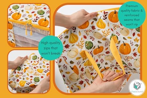 Chaos Cleared Canvas Storage Bags Designer Organizer 2 Pack – Seasonal Storage - Image 5