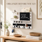 Key Holder Wall Mount with Shelf, Key Hooks - Image 4