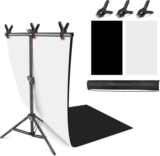 Product Photography Photo Backdrops Stand Kit, Photo Background, 26.8x50in by JEBUTU