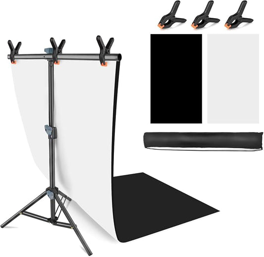 Product Photography Photo Backdrops Stand Kit, Photo Background, 26.8x50in by JEBUTU