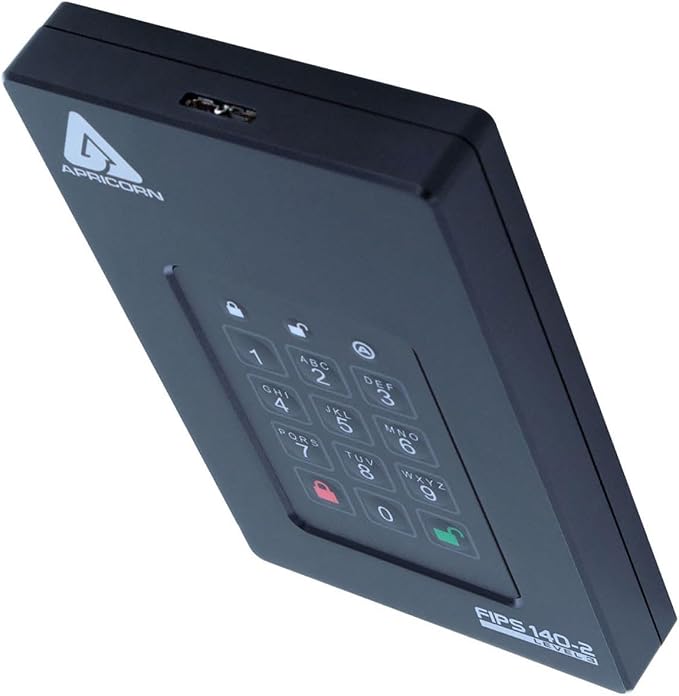 Apricorn 2TB Aegis Fortress L3- FIPS Level 3 Validated USB 3.0 Hardware - Image 2