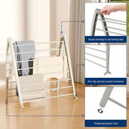 Whitmor Spacemaker Folding Drying Rack, Indoor Clothes Organizer - Image 5
