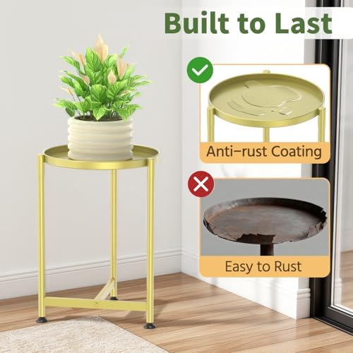 LASZOLA Metal Small Plant Stand Indoor Tall - Image 3