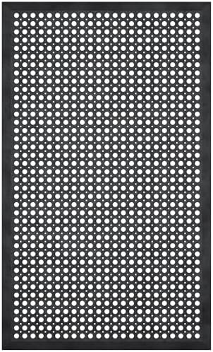 Ottomanson Heavy Duty Rubber Floor Mat – Non-Slip, Waterproof, Restaurants by Ottomanson