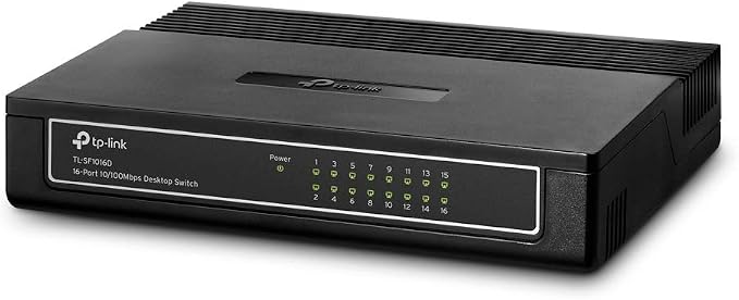 TP-Link 16 Port 10/100Mbps Fast Ethernet Switch, Desktop or Wall-Mounting - Image 2