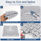 Interlocking Drainage Tiles 50PCS Modular Interlocking Cushion 12" x 12" - Image 4