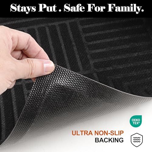 Front Door Mat Outside Entrance, 3x6ft Oversized Heavy Duty Rubber Doormat - Image 5