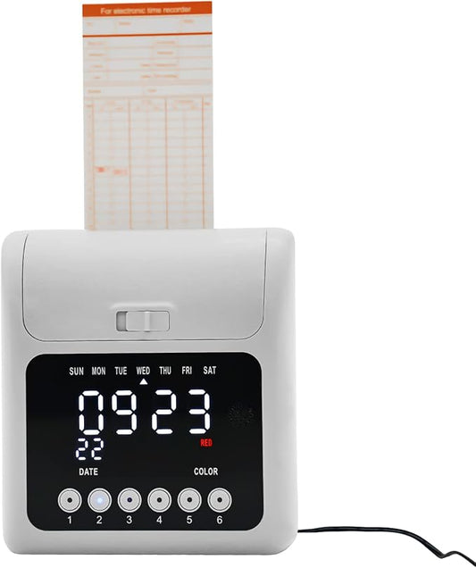 Starter Time Clock Bundle, Electronic Calculating Time Clock Employees in/Out by Unknown