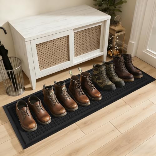 HIYARD Boot Tray for Entryway, Non-Slip Shoe Tray Drying Mat, Waterproof Boot by HIYARD