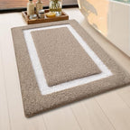 Color&Geometry Mini Bathroom Rugs 16x24, Extra Soft Absorbent Microfiber Bath - Image 3