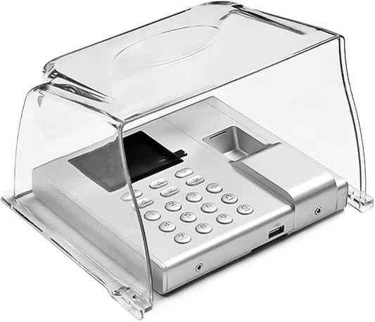 Clear Plastic Time Clock Cover Weatherproof, Time Attandence Machine Rain Cover by dgyezhao
