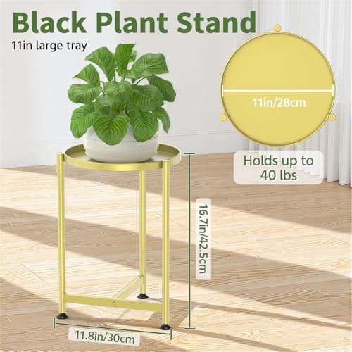 LASZOLA Metal Small Plant Stand Indoor Tall - Image 2