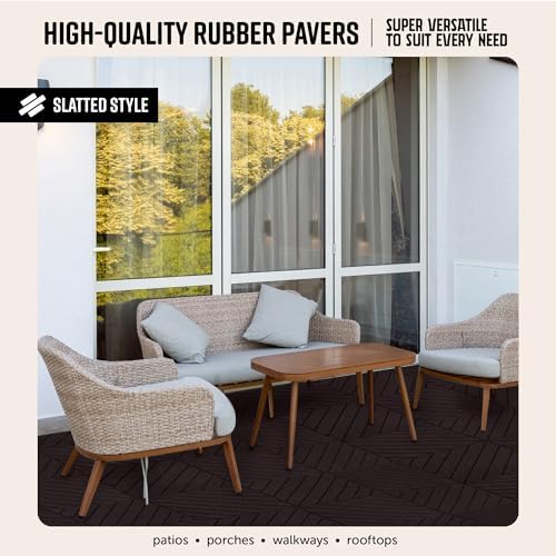 Playsafer Slatted Rubber Interlocking Tile - Image 2