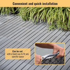 Interlocking Deck Tiles 30pcs 12"x12" Plastic Outdoor Floor Tiles - Image 6