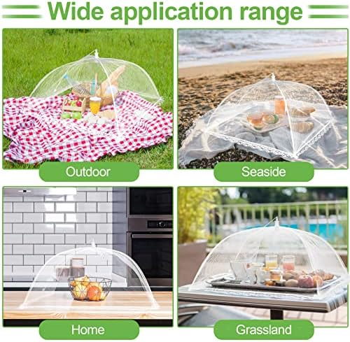 4 Pack Mesh Food Covers 17 inch, Large and Tall Food Covers, Pop-Up Mesh Food - Image 7