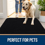 OLANLY Dog Door Mat for Muddy Paws 36x24, Super Absorbent Chenille Mud Mat - Image 6