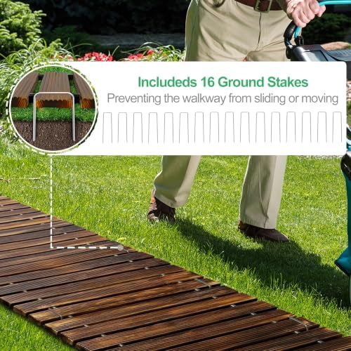 RELIANCER 24' Wooden Garden Pathway - Image 5