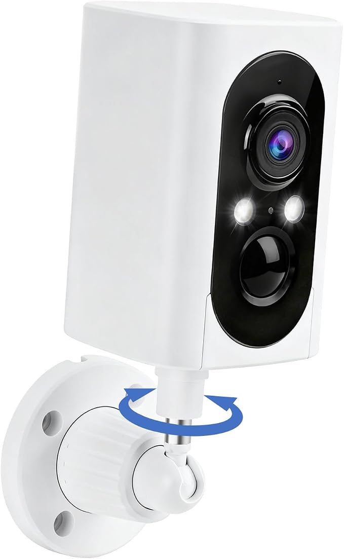 Security Cameras Wireless Outdoor 355° Pan Rotating 2K Color Night Vision by geekee