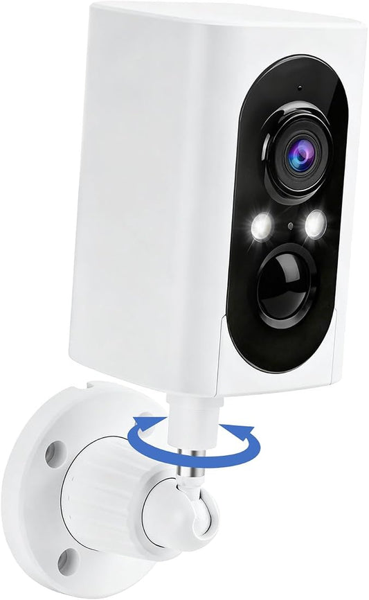 Security Cameras Wireless Outdoor 355° Pan Rotating 2K Color Night Vision by geekee