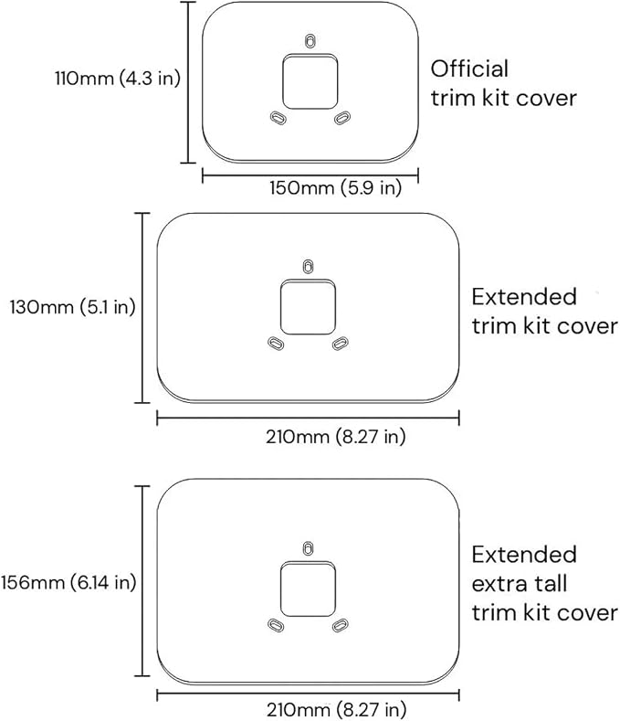Amazon Smart Thermostat Extended Wall Plate Trim Cover, Paint and Damage Cover - Image 3