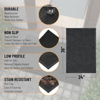 Ottomanson Waterproof Rubber Outdoor Doormat – Heavy-Duty Non-Slip Rubber Floor - Image 4