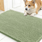 OLANLY Dog Door Mat for Muddy Paws 24x16, Super Absorbent Chenille Mud Mat by OLANLY