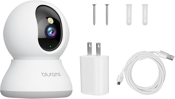 Security Camera 2K, blurams Baby Monitor Dog Camera 360-degree - Image 9
