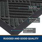 Smiry Front Door Mat Outside Entrance, Natural Rubber Doormat, 59x35 Inch - Image 4