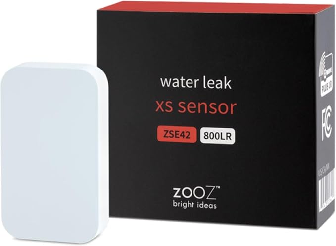 Zooz 800 Series Z-Wave Long Range Water Leak XS Sensor ZSE42 800LR by ZOOZ