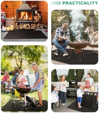 TAOMAND Large 76 x 52 inches Under Grill Mats - Image 6