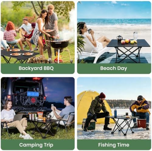 2 Pack Camping Table Foldable, Portable Folding Beach Table - Image 5