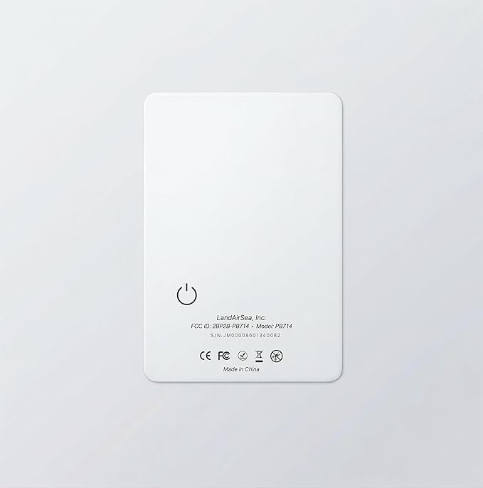LandAirSea PB714 – Ultra-Slim Apple Find My Wallet Tracker by LandAirSeaSystems