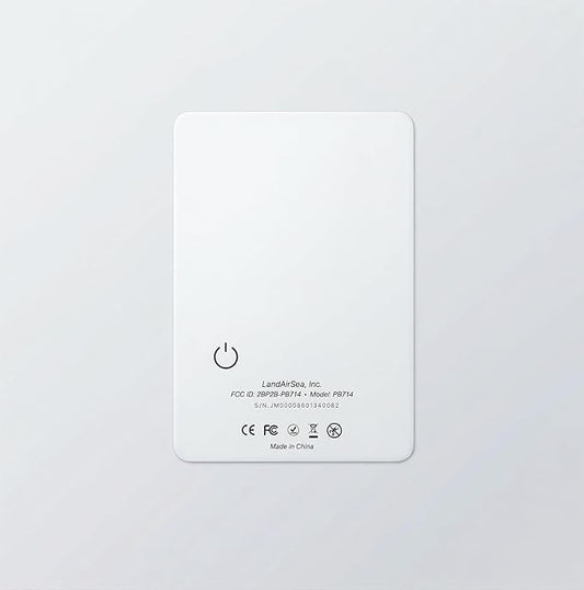 LandAirSea PB714 – Ultra-Slim Apple Find My Wallet Tracker by LandAirSeaSystems