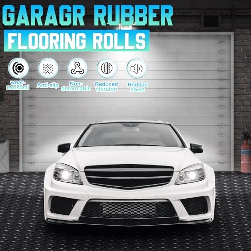 Breling 24 in × 5 ft Rubber Flooring Rolls Mats, Heavy Duty Diamond Plate Coin - Image 5