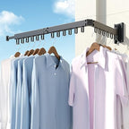HEILAIYI Clothes Drying Rack, Laundry Drying Rack, Wall Mounted Clothes Rack - Image 4