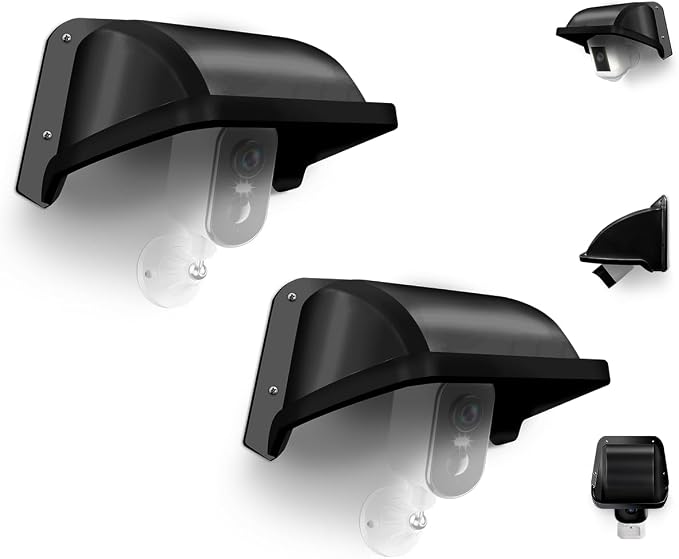 Plastic Universal Security Camera Sun Rain Cover Shield, Weatherproof by KURIAUDDO