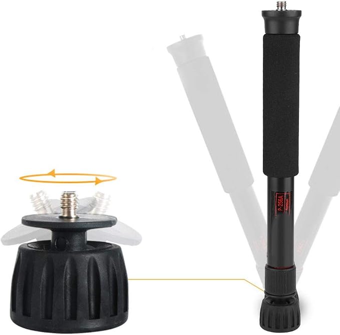 Mini Camera Monopod 48 Inch, Portable Adjustable Height Monopod Selfie Stick - Image 4