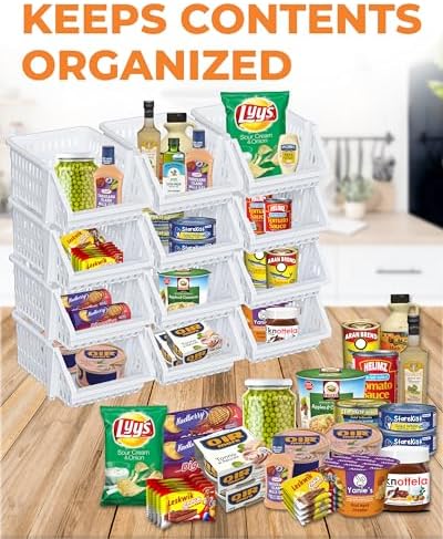 Small Stackable Storage Bins Open Front - Image 3