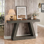 Tribesigns Farmhouse Console Table, 55-Inch Rustic Sofa Table - Image 5