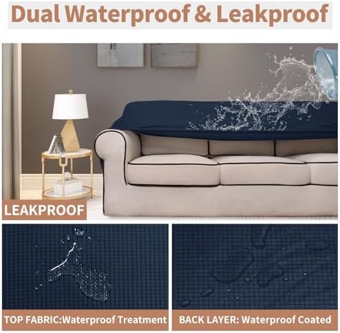 Easy-Going 100% Waterproof Oversized Loveseat Cover, Couch Cover - Image 3