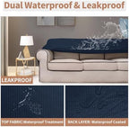 Easy-Going 100% Waterproof Couch Cover, 3 Cushion Oversized Sofa Cover - Image 3