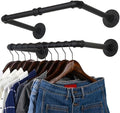 WEBI Clothing Rack Wall Mount, Heavy Duty Iron Garment Rack Bar, Retail Display by WEBI