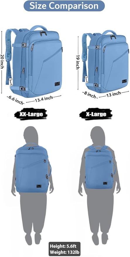 MATEIN Big Backpack for Travel, Carry on Backpack for Airlines - Image 3