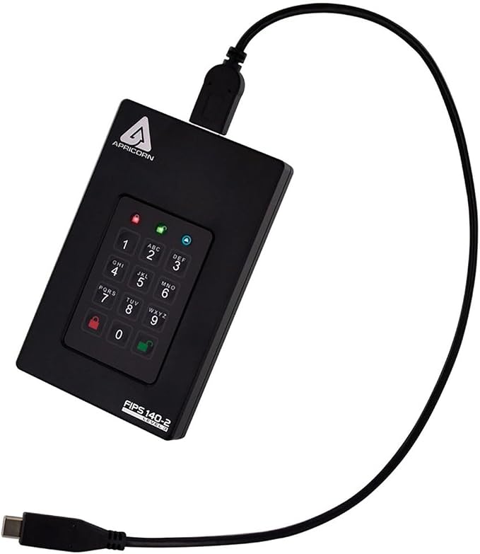 Apricorn 2TB Aegis Fortress L3- FIPS Level 3 Validated USB 3.0 Hardware - Image 3