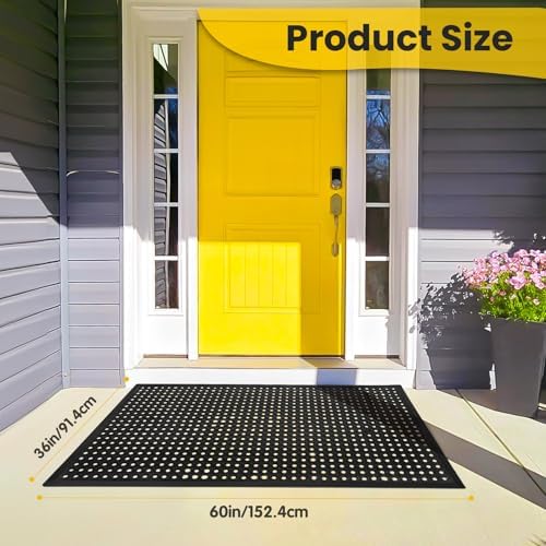Rubber Door Mat with Holes - Image 2