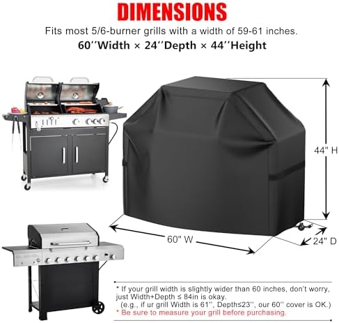 BBQ Grill Cover, Waterproof, Weather Resistant, Fade Resistant, - Image 2