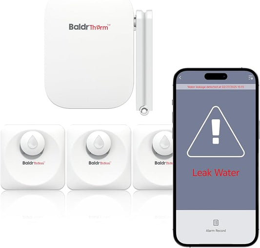Baldr Smart Water Leak Detector Wireless Wi-Fi Water Sensor by BaldrInc