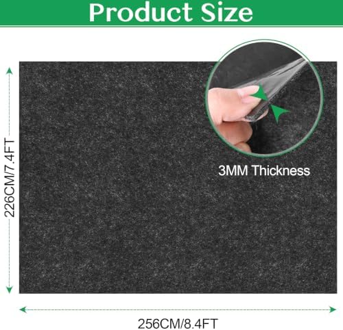 ToLanbbt Outdoor Storage Shed Floor Mat, 8.4 x 7.4 FT Waterproof Carport Mat - Image 2