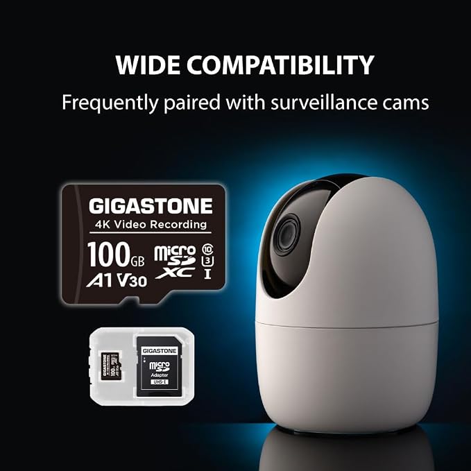 GIGASTONE 100GB Micro SD Card, A1 V30 4K Video Recording, Compatible - Image 3
