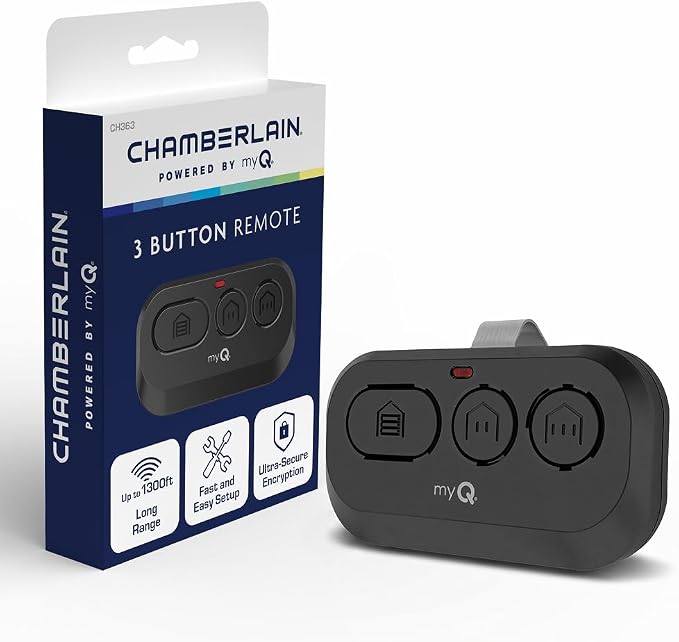 Chamberlain Genuine myQ 3‑Button Garage Door Opener Remote – Long Range by Chamberlain%7CmyQ